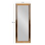 Hanah Home Espejo de muelle con marco de bronce 40x105 cm